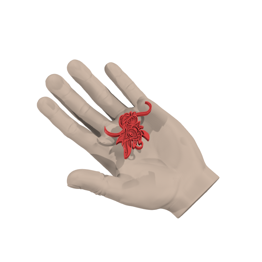 bild nr 4 på produkten: Nyckelring med Mushu, den älskade draken från Disney-filmen Mulan, perfekt för fans av den klassiska animerade filmen som vill ha en personlig och unik accessoar för att visa sin kärlek till figuren och dess historia