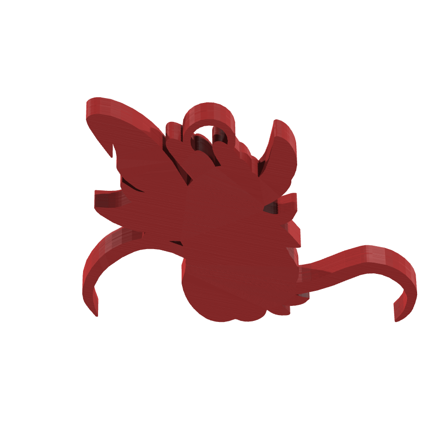 bild nr 5 på produkten: Nyckelring med Mushu, den älskade draken från Disney-filmen Mulan, perfekt för fans av den klassiska animerade filmen som vill ha en personlig och unik accessoar för att visa sin kärlek till figuren och dess historia