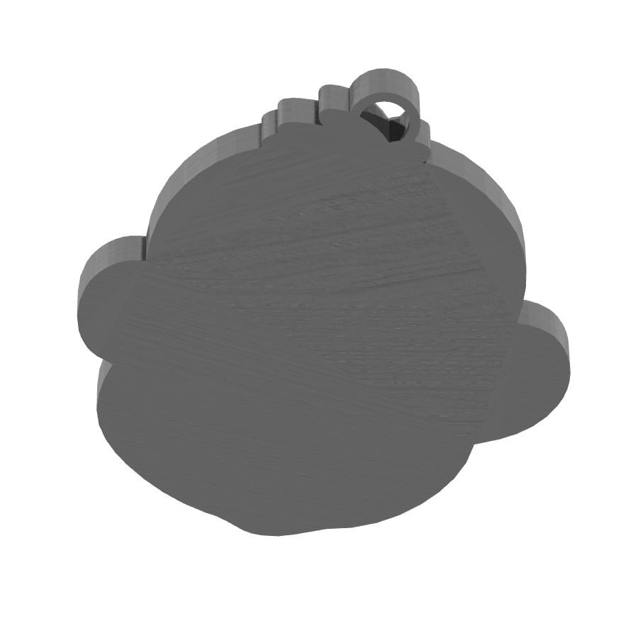 bild nr 5 på produkten: En charmig 3D-printad nyckelring i form av en apa, inspirerad från den populära kulturen och dess ikoniska motiv, perfekt för alla som älskar djur eller vill ha en rolig och unik accessoar för att pryda sina nycklar