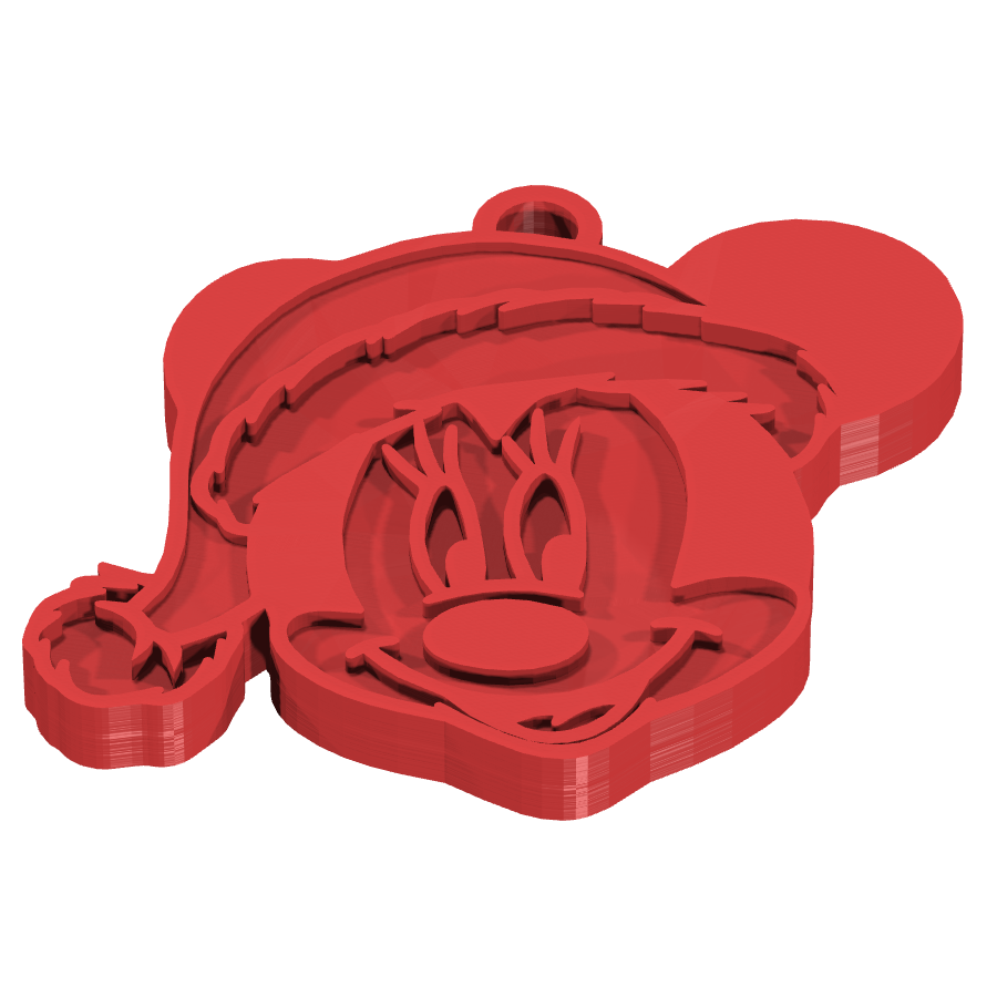bild nr 1 på produkten: En charmig nyckelring med Minnie Mouse, inspirerad från Disneys ikoniska figurer, perfekt för alla som älskar Disney och vill ha en personlig touch på sin nyckelknippa, med en fin Noel-design som passar för julen och vinterhalvåret