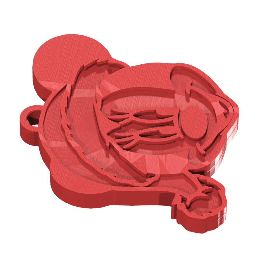 bild nr 7 på produkten: En charmig nyckelring med Minnie Mouse, inspirerad från Disneys ikoniska figurer, perfekt för alla som älskar Disney och vill ha en personlig touch på sin nyckelknippa, med en fin Noel-design som passar för julen och vinterhalvåret