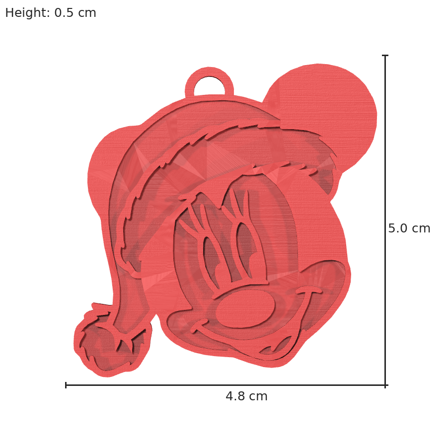 bild nr 8 på produkten: En charmig nyckelring med Minnie Mouse, inspirerad från Disneys ikoniska figurer, perfekt för alla som älskar Disney och vill ha en personlig touch på sin nyckelknippa, med en fin Noel-design som passar för julen och vinterhalvåret