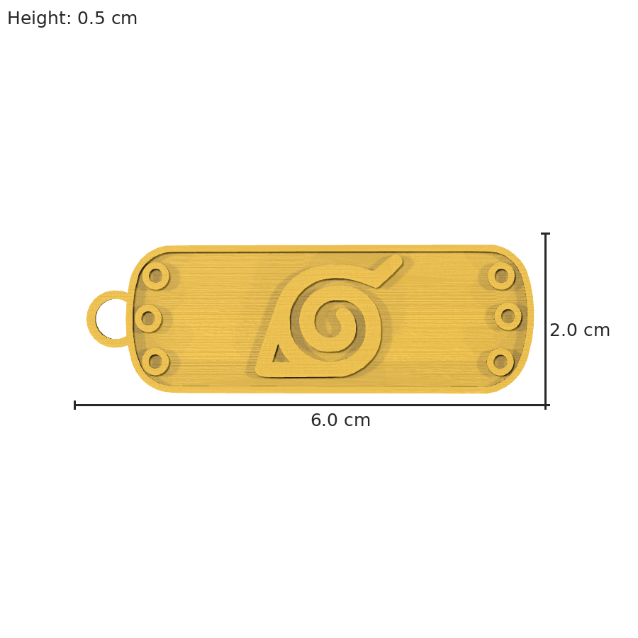 bild nr 8 på produkten: Unik nyckelring inspirerad från den ikoniska Naruto-serien, med en cool Naruto-bandeau-design som ger en personlig touch till din vardag, för både fans av anime och manga samt för alla som älskar att uttrycka sin individualitet genom accessoarer och
