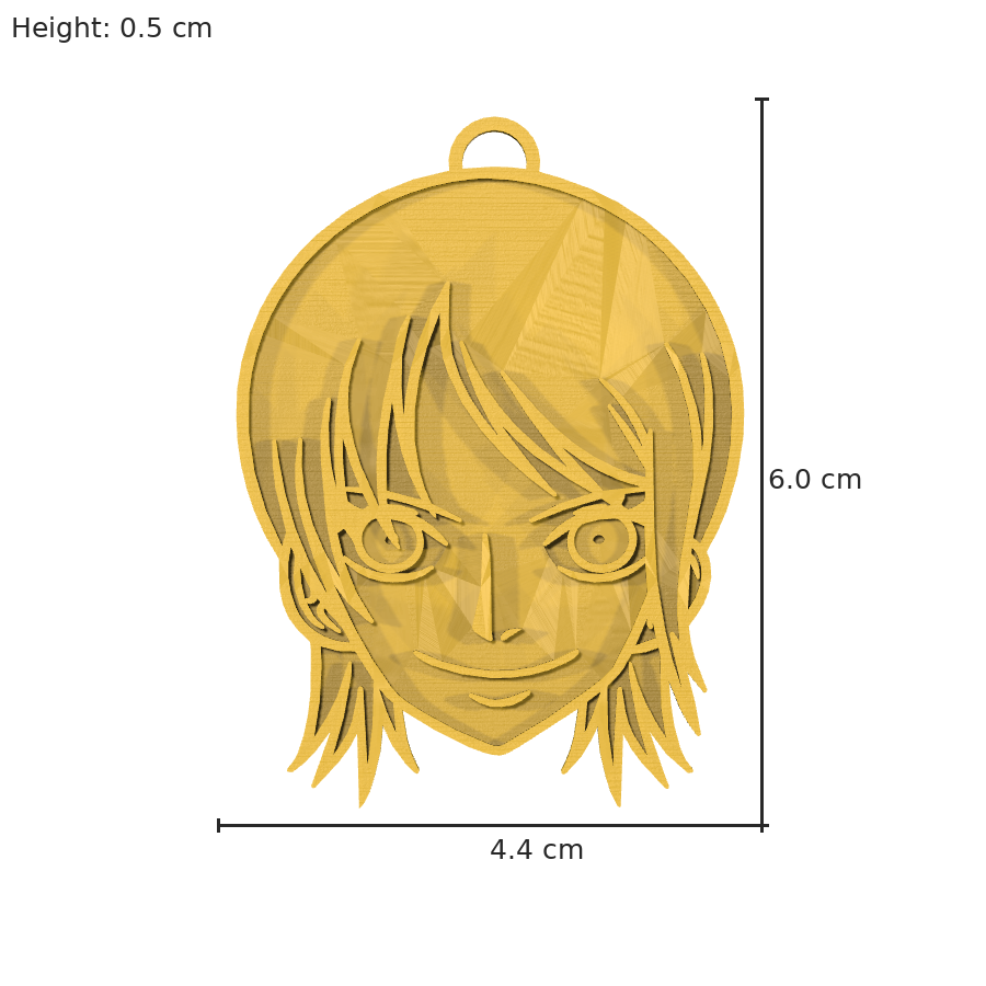 bild nr 8 på produkten: Nyckelring i form av Nami, inspirerad från den populära anime-serien One Piece, där Nami är en av huvudkaraktärerna och den främsta navigatören på skeppet Thousand Sunny, känd för sin kärlek till pengar och sin otroliga navigationsförmåga