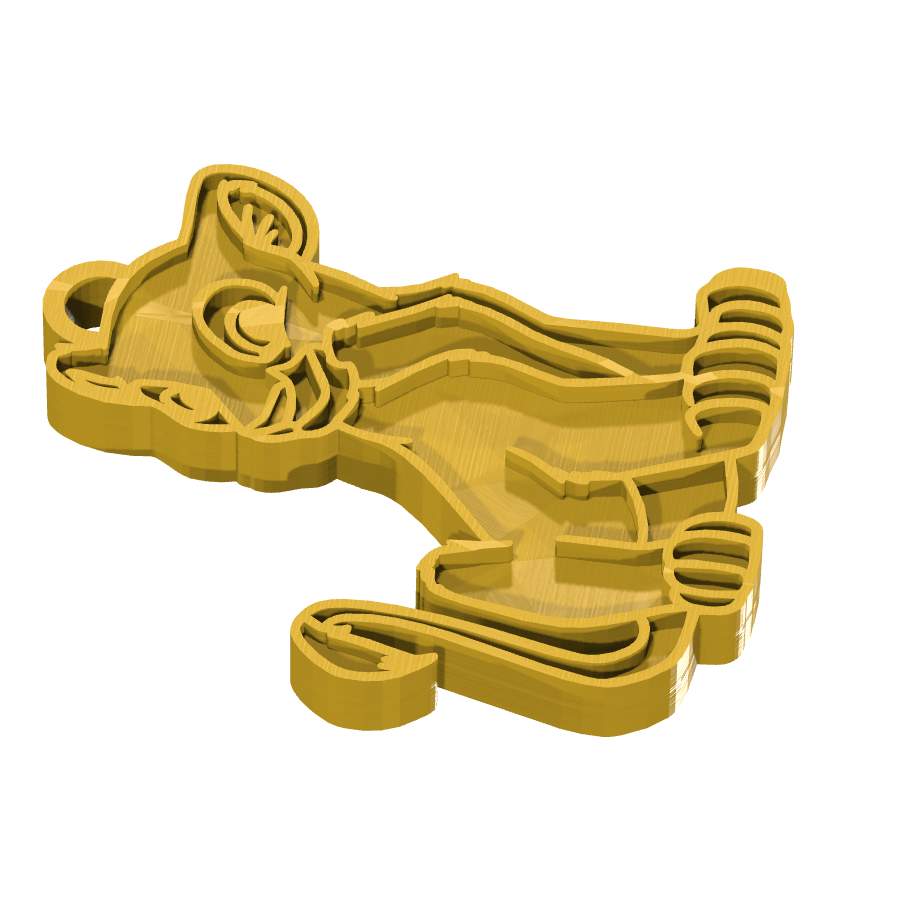 bild nr 7 på produkten: Nyckelring i 3D-printad form med motiv av Nala, den modiga och lojala lejonhön från Disneys klassiska film Lejonkungen, perfekt för fans av den ikoniska filmen som vill visa sin kärlek till karaktären och ha en unik accessoar