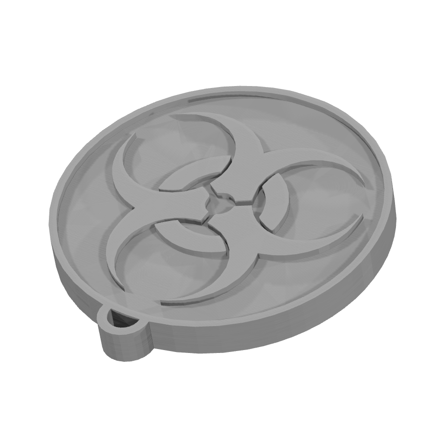 bild nr 6 på produkten: Nyckelring med kärnreaktorlogga inspirerad från vetenskap och teknik, perfekt för fans av energi och hållbarhet, som vill visa sitt stöd för en säker och effektiv energikälla, tillverkad med 3D-printteknik för en detaljerad och exakt design