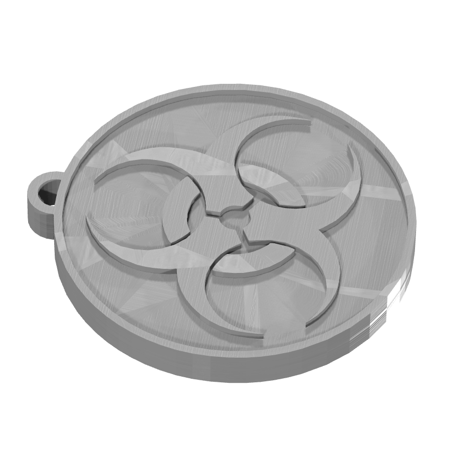 bild nr 7 på produkten: Nyckelring med kärnreaktorlogga inspirerad från vetenskap och teknik, perfekt för fans av energi och hållbarhet, som vill visa sitt stöd för en säker och effektiv energikälla, tillverkad med 3D-printteknik för en detaljerad och exakt design