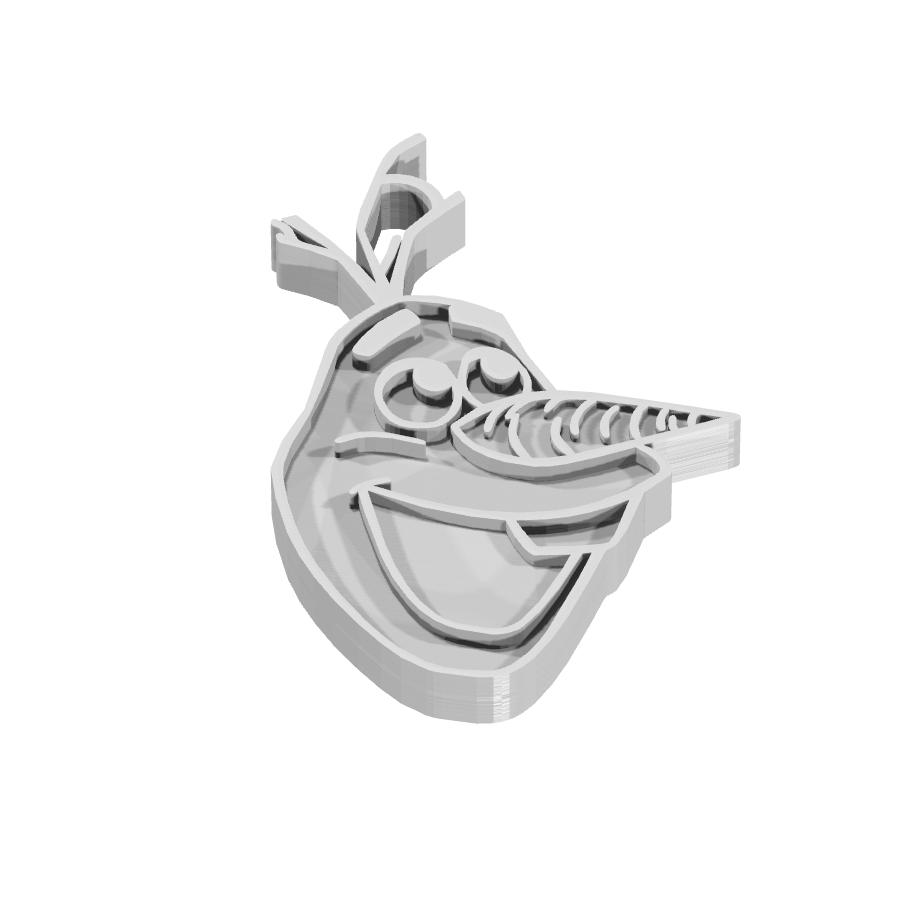 bild nr 1 på produkten: En rolig nyckelring i form av Olaf, den älskade snömannen från Disneyfilmen Frost, som ger en personlig touch till dina nycklar och är en perfekt dekoration för alla åldrar, inspirerad från den populära animerade filmen som har vunnit många hjärtan med