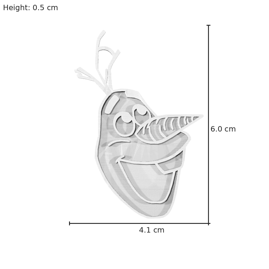 bild nr 8 på produkten: En rolig nyckelring i form av Olaf, den älskade snömannen från Disneyfilmen Frost, som ger en personlig touch till dina nycklar och är en perfekt dekoration för alla åldrar, inspirerad från den populära animerade filmen som har vunnit många hjärtan med