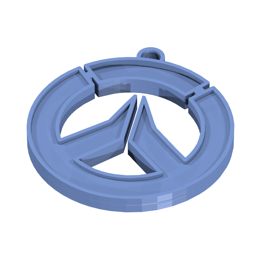 bild nr 1 på produkten: Nyckelring med Overwatch-motiv, inspirerad från det populära onlinespelet med samma namn, där spelare kan välja mellan olika hjältar med unika förmågor, perfekt för fans av spelet som vill visa sin entusiasm och lojalitet