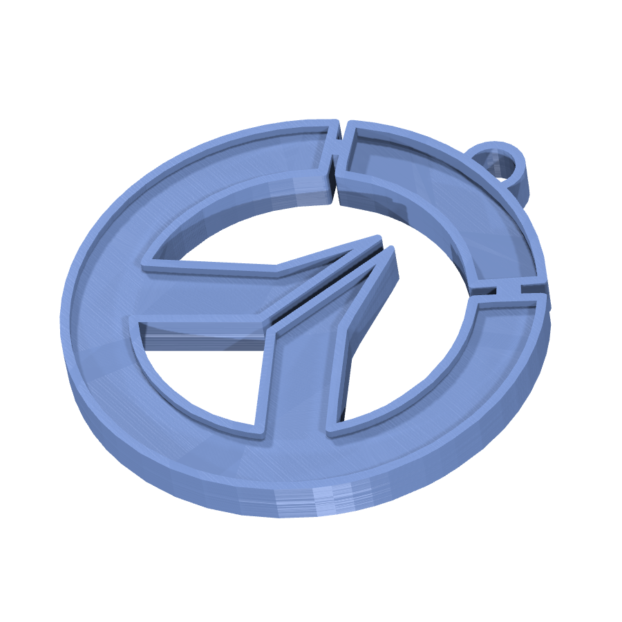 bild nr 2 på produkten: Nyckelring med Overwatch-motiv, inspirerad från det populära onlinespelet med samma namn, där spelare kan välja mellan olika hjältar med unika förmågor, perfekt för fans av spelet som vill visa sin entusiasm och lojalitet