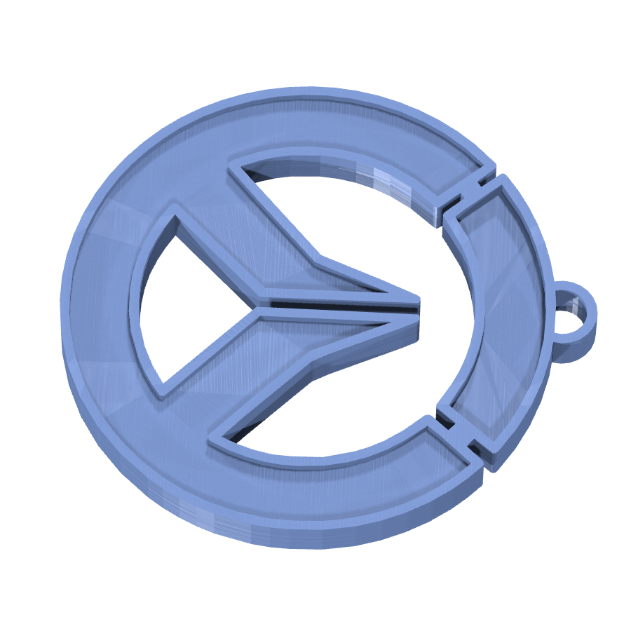 bild nr 3 på produkten: Nyckelring med Overwatch-motiv, inspirerad från det populära onlinespelet med samma namn, där spelare kan välja mellan olika hjältar med unika förmågor, perfekt för fans av spelet som vill visa sin entusiasm och lojalitet