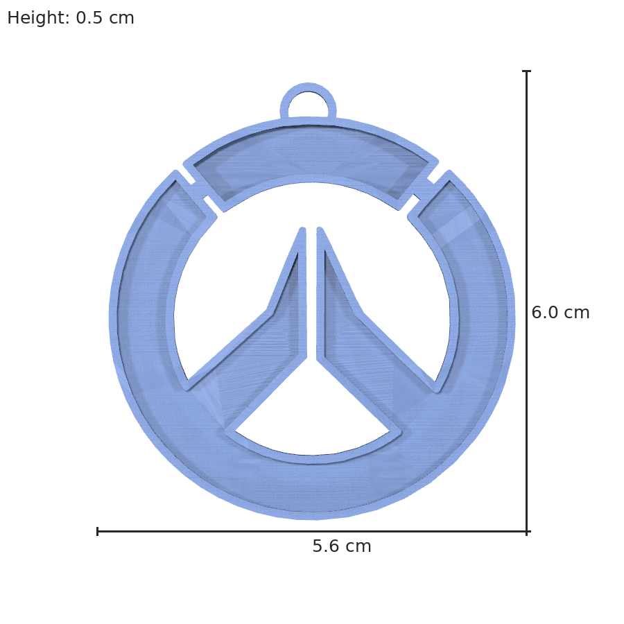 bild nr 8 på produkten: Nyckelring med Overwatch-motiv, inspirerad från det populära onlinespelet med samma namn, där spelare kan välja mellan olika hjältar med unika förmågor, perfekt för fans av spelet som vill visa sin entusiasm och lojalitet