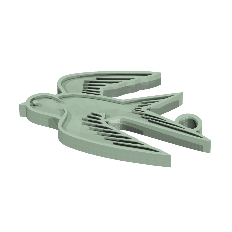 bild nr 1 på produkten: Oiseau Fågel Nyckelring, en charmig och detaljerad dekoration inspirerad från den vackra och fria fågeln, perfekt för alla som älskar natur och frihet, med en unik design som kommer att ge dina nycklar en personlig touch och göra dem lättare att hitta