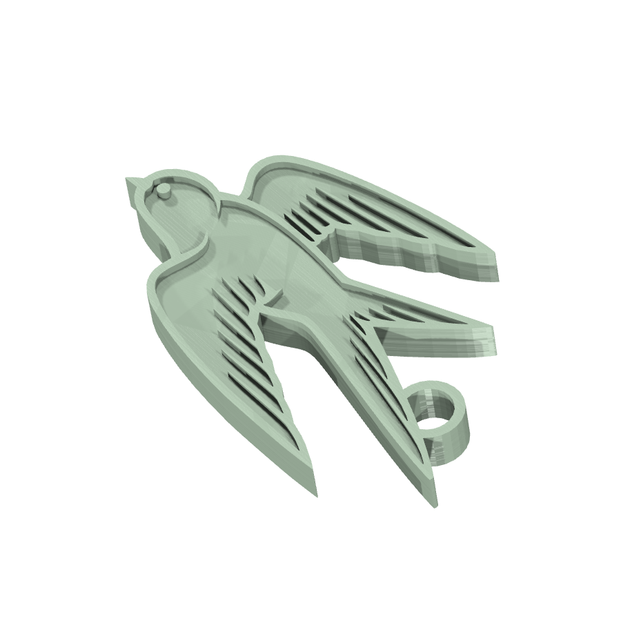 bild nr 2 på produkten: Oiseau Fågel Nyckelring, en charmig och detaljerad dekoration inspirerad från den vackra och fria fågeln, perfekt för alla som älskar natur och frihet, med en unik design som kommer att ge dina nycklar en personlig touch och göra dem lättare att hitta