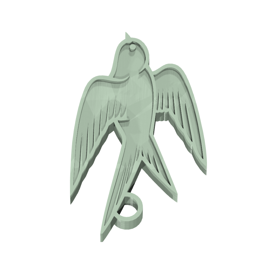 bild nr 3 på produkten: Oiseau Fågel Nyckelring, en charmig och detaljerad dekoration inspirerad från den vackra och fria fågeln, perfekt för alla som älskar natur och frihet, med en unik design som kommer att ge dina nycklar en personlig touch och göra dem lättare att hitta