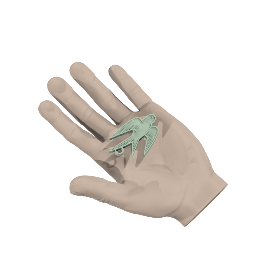 bild nr 4 på produkten: Oiseau Fågel Nyckelring, en charmig och detaljerad dekoration inspirerad från den vackra och fria fågeln, perfekt för alla som älskar natur och frihet, med en unik design som kommer att ge dina nycklar en personlig touch och göra dem lättare att hitta