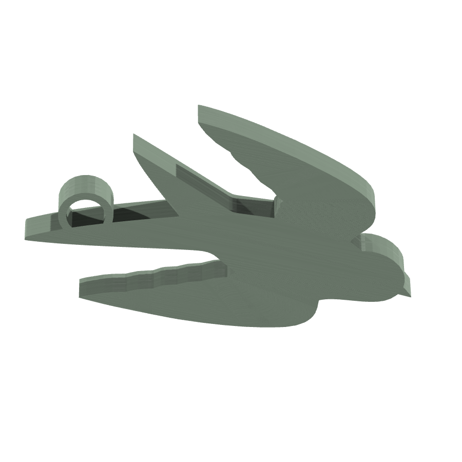 bild nr 5 på produkten: Oiseau Fågel Nyckelring, en charmig och detaljerad dekoration inspirerad från den vackra och fria fågeln, perfekt för alla som älskar natur och frihet, med en unik design som kommer att ge dina nycklar en personlig touch och göra dem lättare att hitta