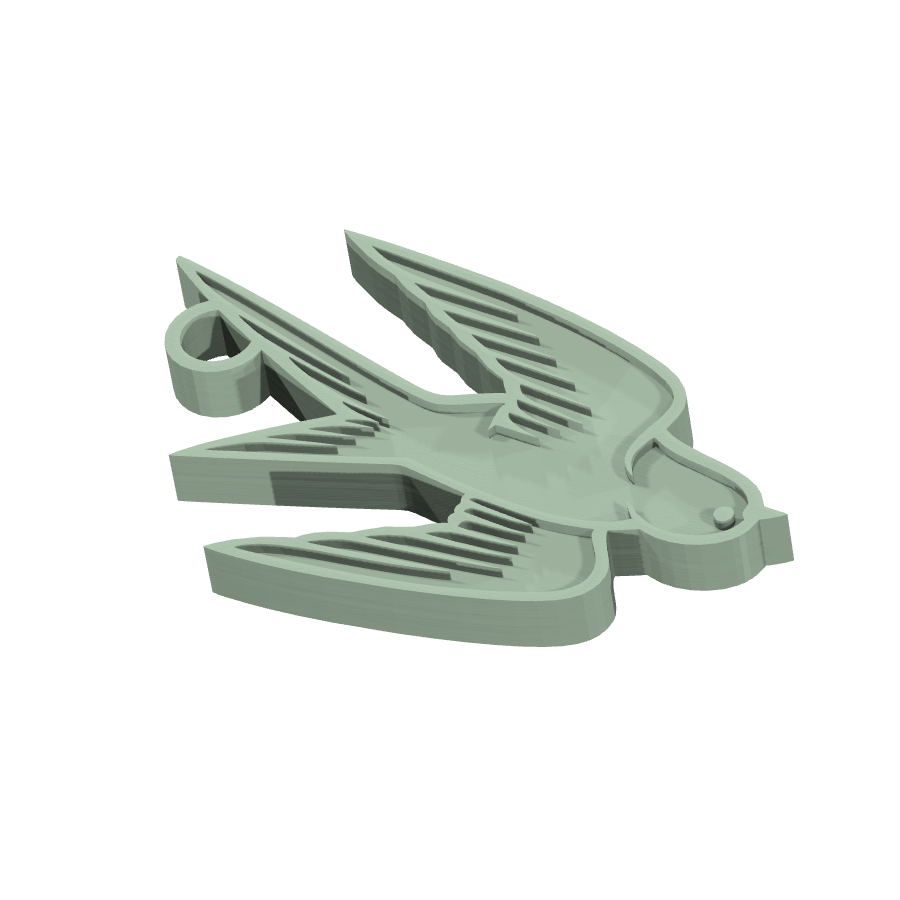 bild nr 6 på produkten: Oiseau Fågel Nyckelring, en charmig och detaljerad dekoration inspirerad från den vackra och fria fågeln, perfekt för alla som älskar natur och frihet, med en unik design som kommer att ge dina nycklar en personlig touch och göra dem lättare att hitta