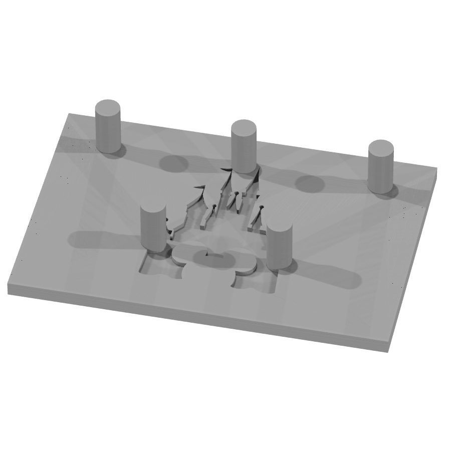 bild nr 1 på produkten: Väggmonterad nyckelringshållare inspirerad av det magiska slottet från älskade sagor och filmer, perfekt för hemmet eller som gåva