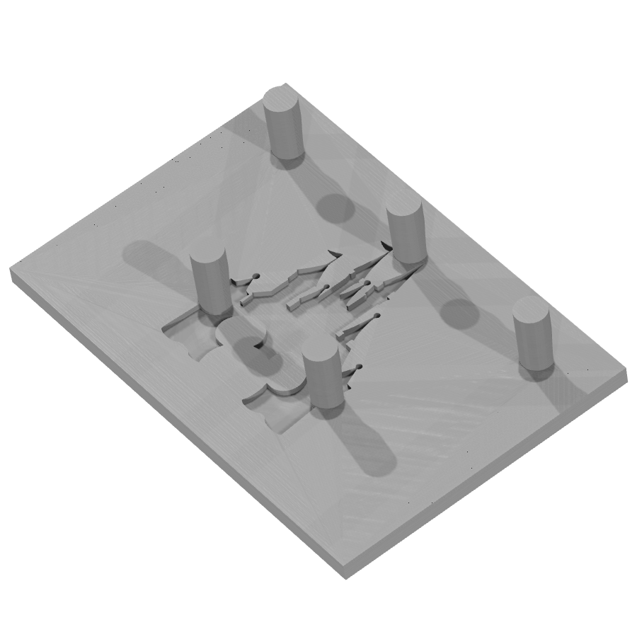 bild nr 2 på produkten: Väggmonterad nyckelringshållare inspirerad av det magiska slottet från älskade sagor och filmer, perfekt för hemmet eller som gåva