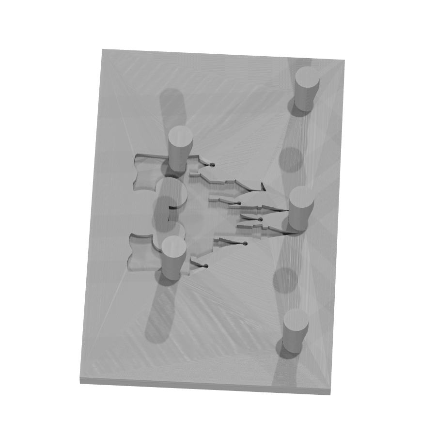 bild nr 3 på produkten: Väggmonterad nyckelringshållare inspirerad av det magiska slottet från älskade sagor och filmer, perfekt för hemmet eller som gåva