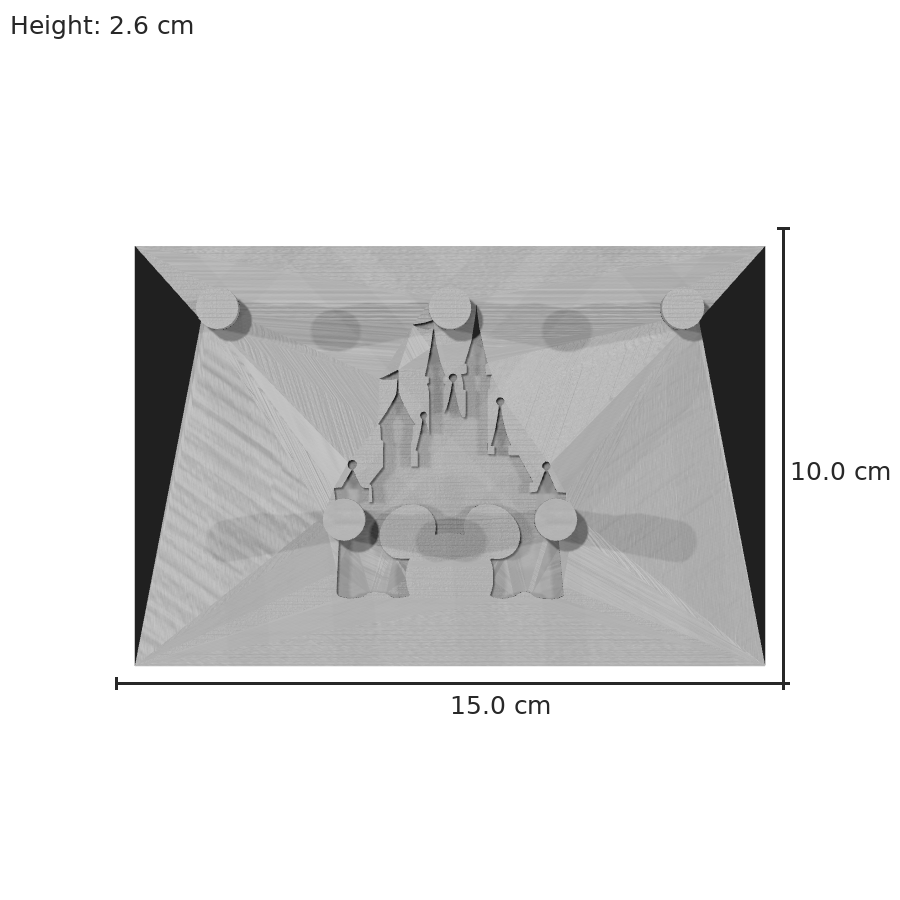 bild nr 8 på produkten: Väggmonterad nyckelringshållare inspirerad av det magiska slottet från älskade sagor och filmer, perfekt för hemmet eller som gåva