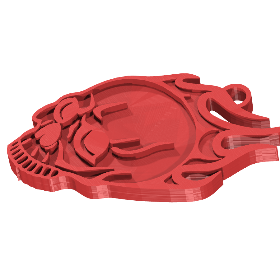 bild nr 2 på produkten: Nyckelring i form av en flammande skalle, inspirerad av rebelliska och modiga teman, perfekt för den som vill göra ett uttalande med sina tillbehör