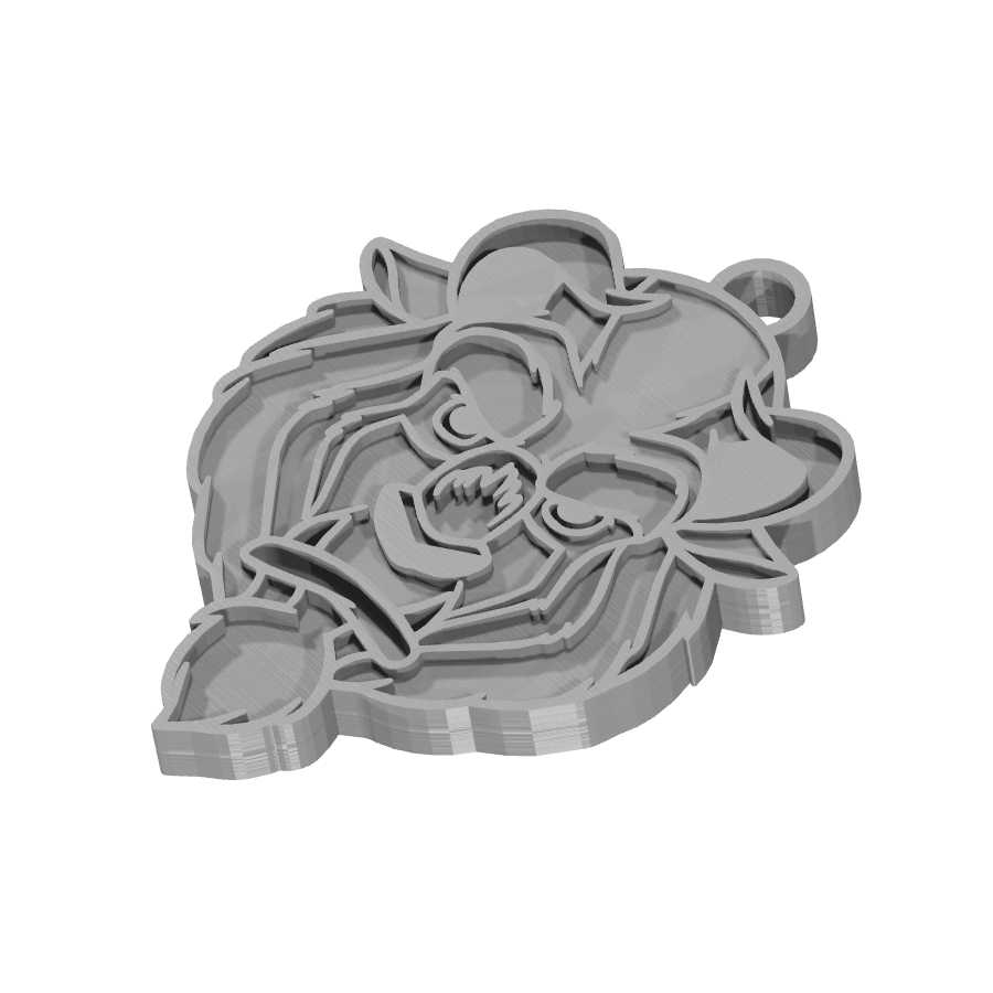 bild nr 2 på produkten: Nyckelring The Beast, en imponerande och detaljerad 3D-printad nyckelring inspirerad av den mytiska världen av monstertänder och överdimensionerade kreatur, perfekt för fantasifullhet och äventyrslystna personer