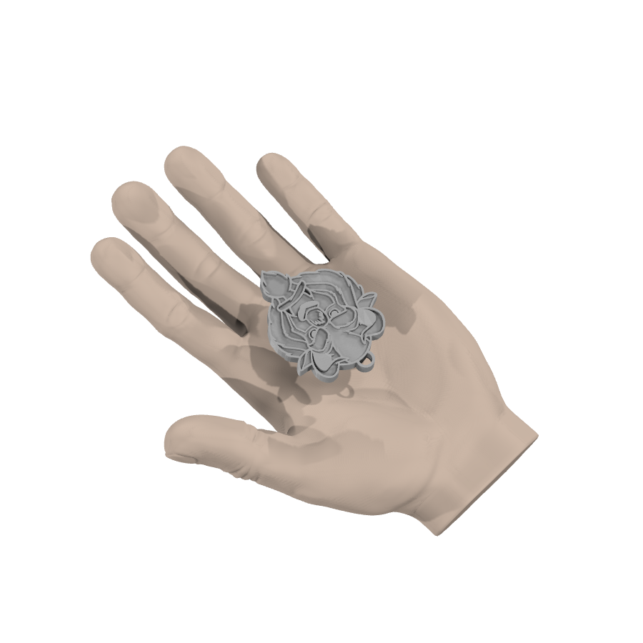 bild nr 4 på produkten: Nyckelring The Beast, en imponerande och detaljerad 3D-printad nyckelring inspirerad av den mytiska världen av monstertänder och överdimensionerade kreatur, perfekt för fantasifullhet och äventyrslystna personer