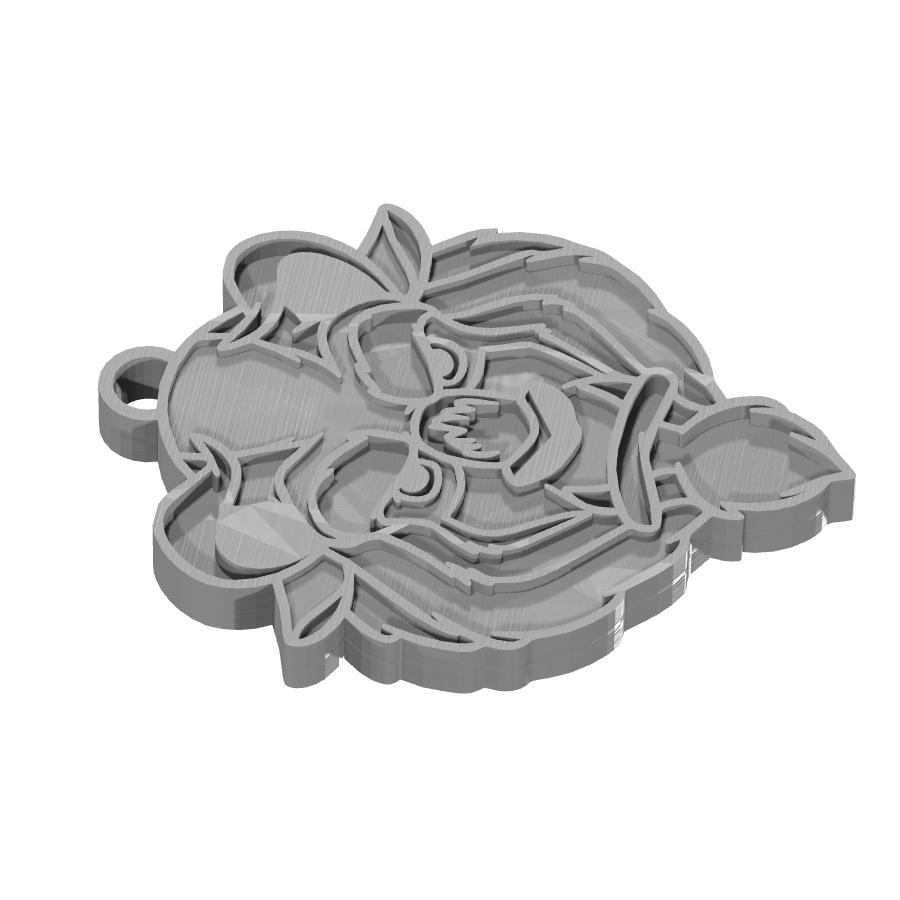 bild nr 7 på produkten: Nyckelring The Beast, en imponerande och detaljerad 3D-printad nyckelring inspirerad av den mytiska världen av monstertänder och överdimensionerade kreatur, perfekt för fantasifullhet och äventyrslystna personer