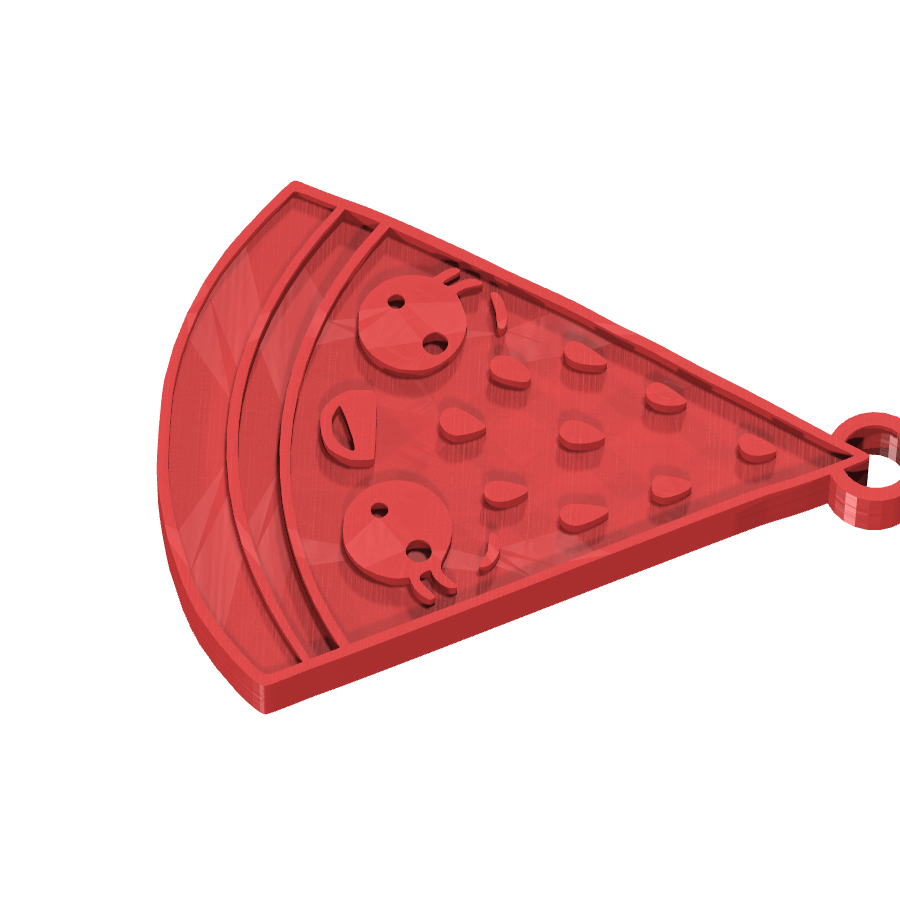 bild nr 3 på produkten: Nyckelring i form av vattenmelon, en rolig och praktisk tillbehör för hemmet eller som en personlig gåva, inspirerad av sommaren och frukt