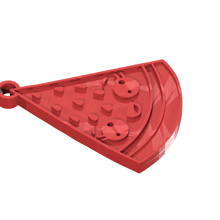 bild nr 7 på produkten: Nyckelring i form av vattenmelon, en rolig och praktisk tillbehör för hemmet eller som en personlig gåva, inspirerad av sommaren och frukt