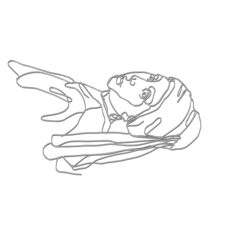 bild nr 3 på produkten: Väggkonst med kvinna i futuristisk stil, inspirerad av digital konst och teknik, perfekt för heminredning och teknikintresserade