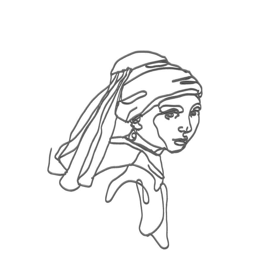 bild nr 5 på produkten: Väggkonst med kvinna i futuristisk stil, inspirerad av digital konst och teknik, perfekt för heminredning och teknikintresserade