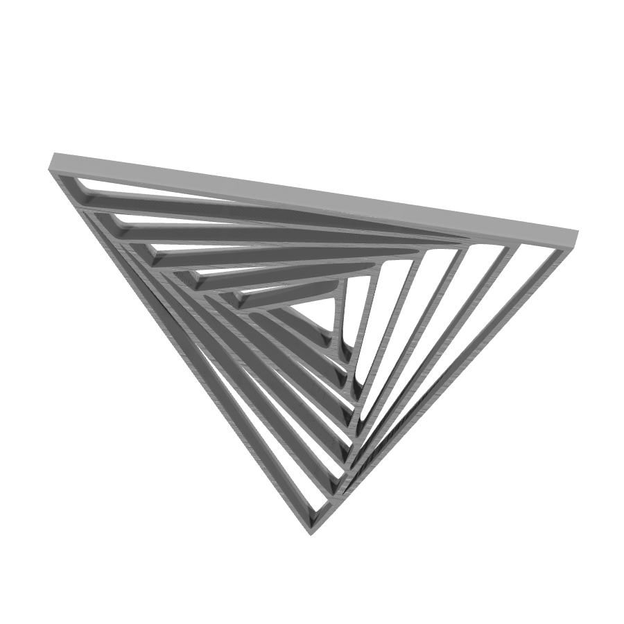 bild nr 1 på produkten: Väggkonst optisk illusion - Trianglar i olika former och mönster, inspirerad av modern design och geometri, perfekt för heminredning och personliga uttryck