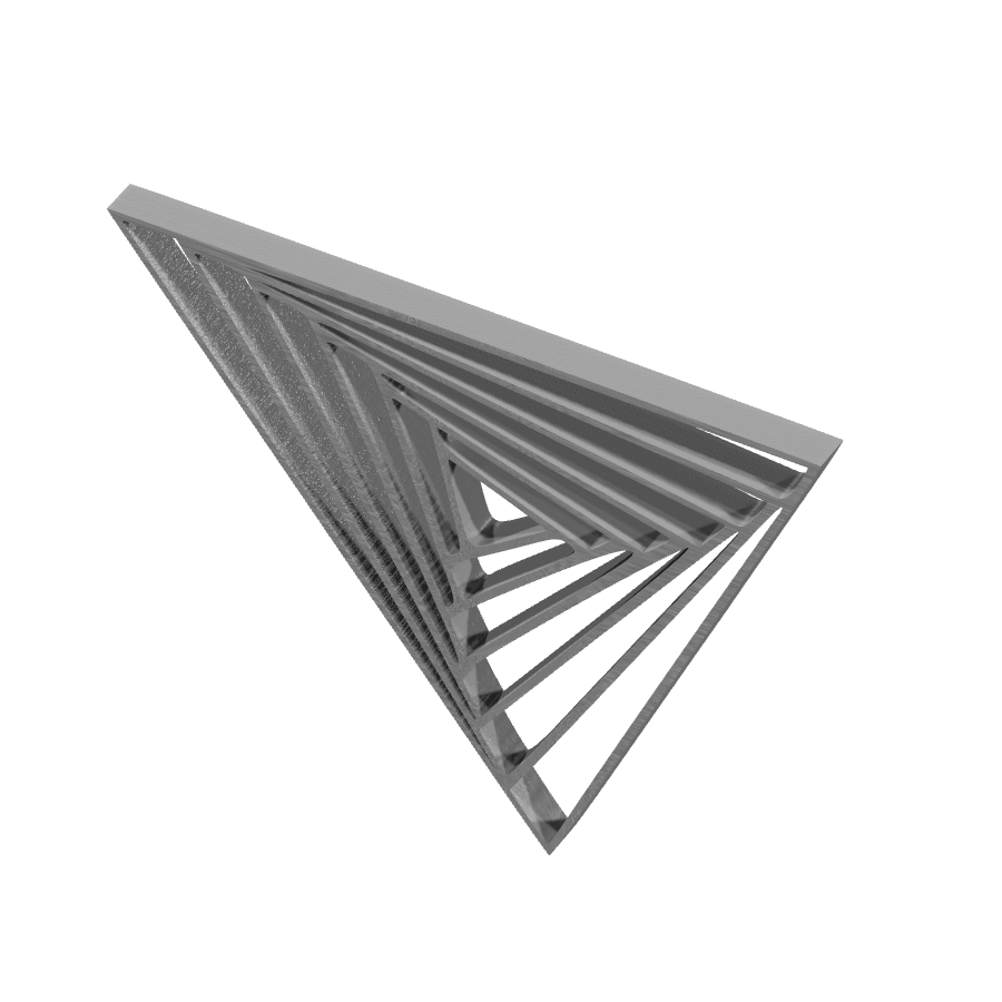 bild nr 6 på produkten: Väggkonst optisk illusion - Trianglar i olika former och mönster, inspirerad av modern design och geometri, perfekt för heminredning och personliga uttryck