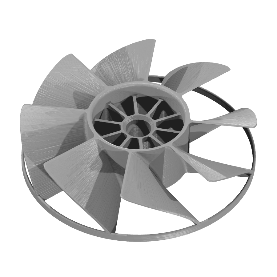 bild nr 1 på produkten: Kompressor, Turbin, kompressorhjul inspirerad av Ventola Compressore Fini V1, perfekt för 3D-utskrifter och tekniska projekt