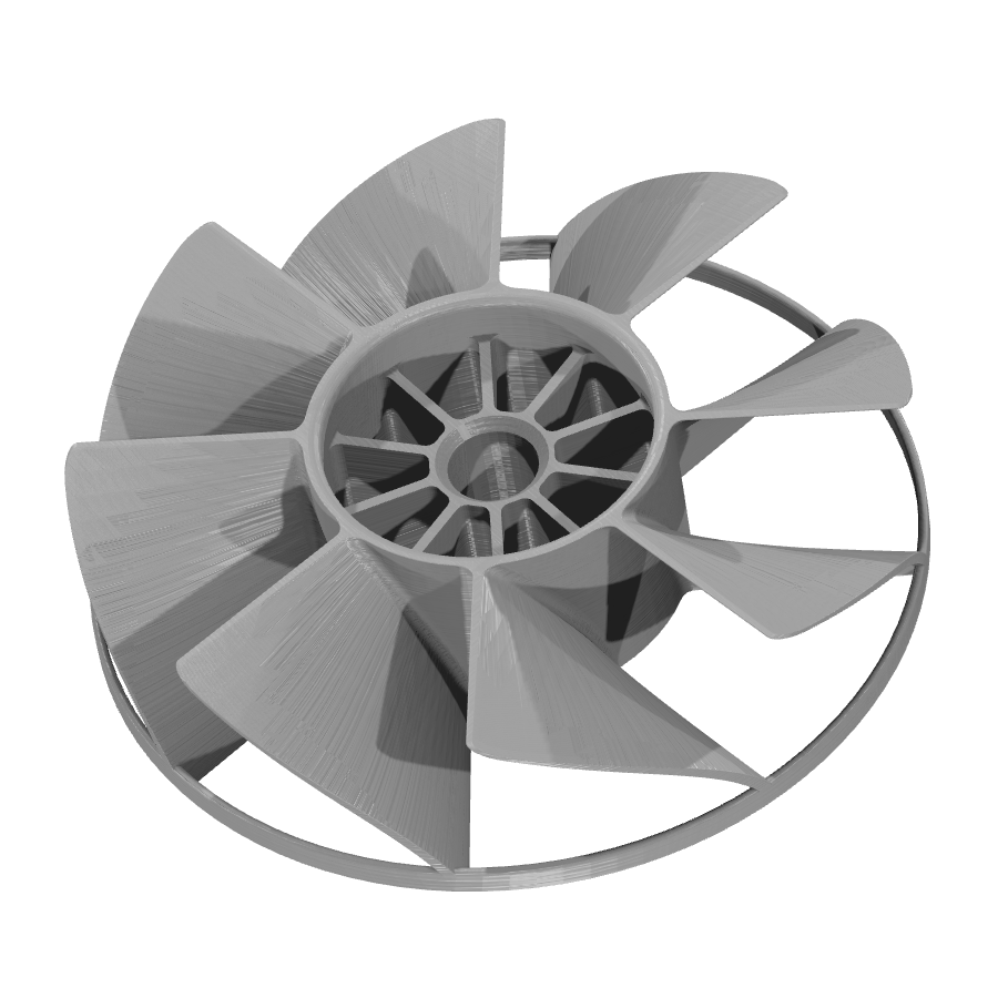 bild nr 2 på produkten: Kompressor, Turbin, kompressorhjul inspirerad av Ventola Compressore Fini V1, perfekt för 3D-utskrifter och tekniska projekt