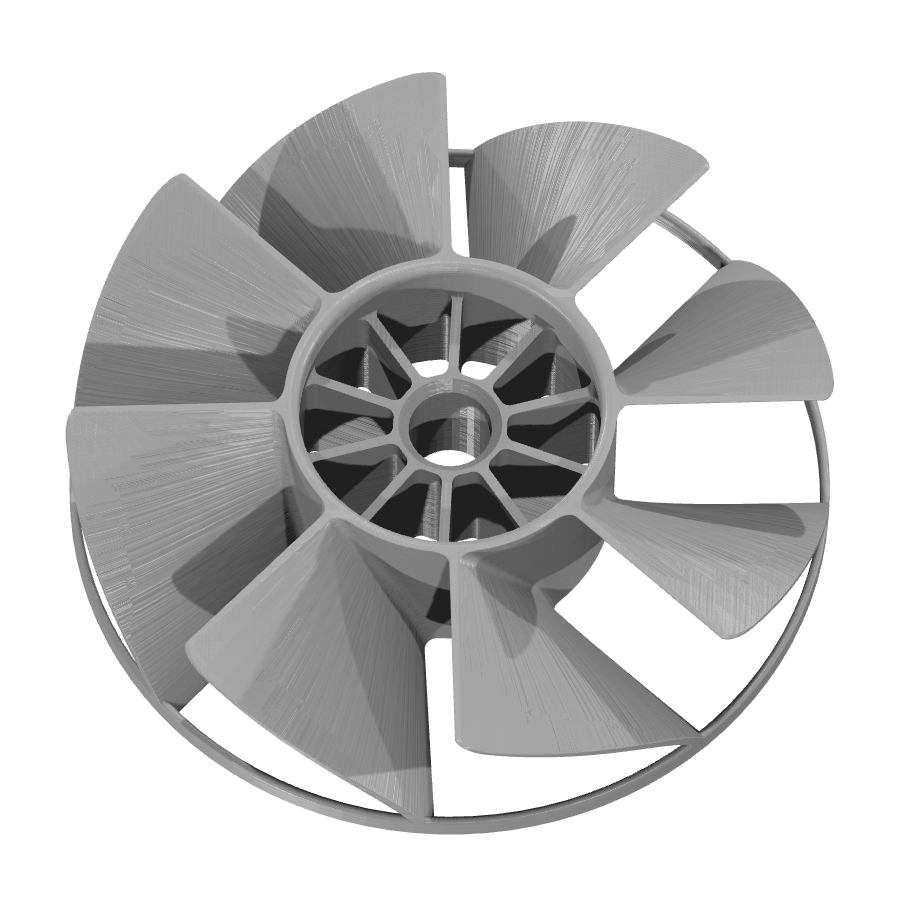 bild nr 3 på produkten: Kompressor, Turbin, kompressorhjul inspirerad av Ventola Compressore Fini V1, perfekt för 3D-utskrifter och tekniska projekt