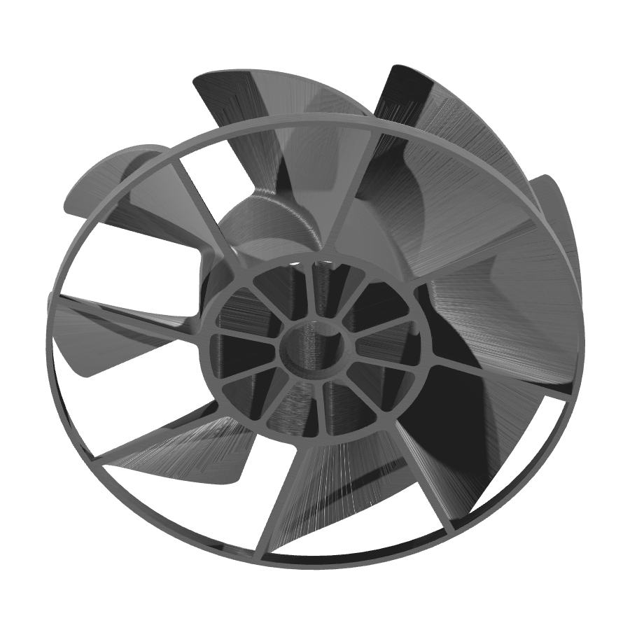 bild nr 5 på produkten: Kompressor, Turbin, kompressorhjul inspirerad av Ventola Compressore Fini V1, perfekt för 3D-utskrifter och tekniska projekt