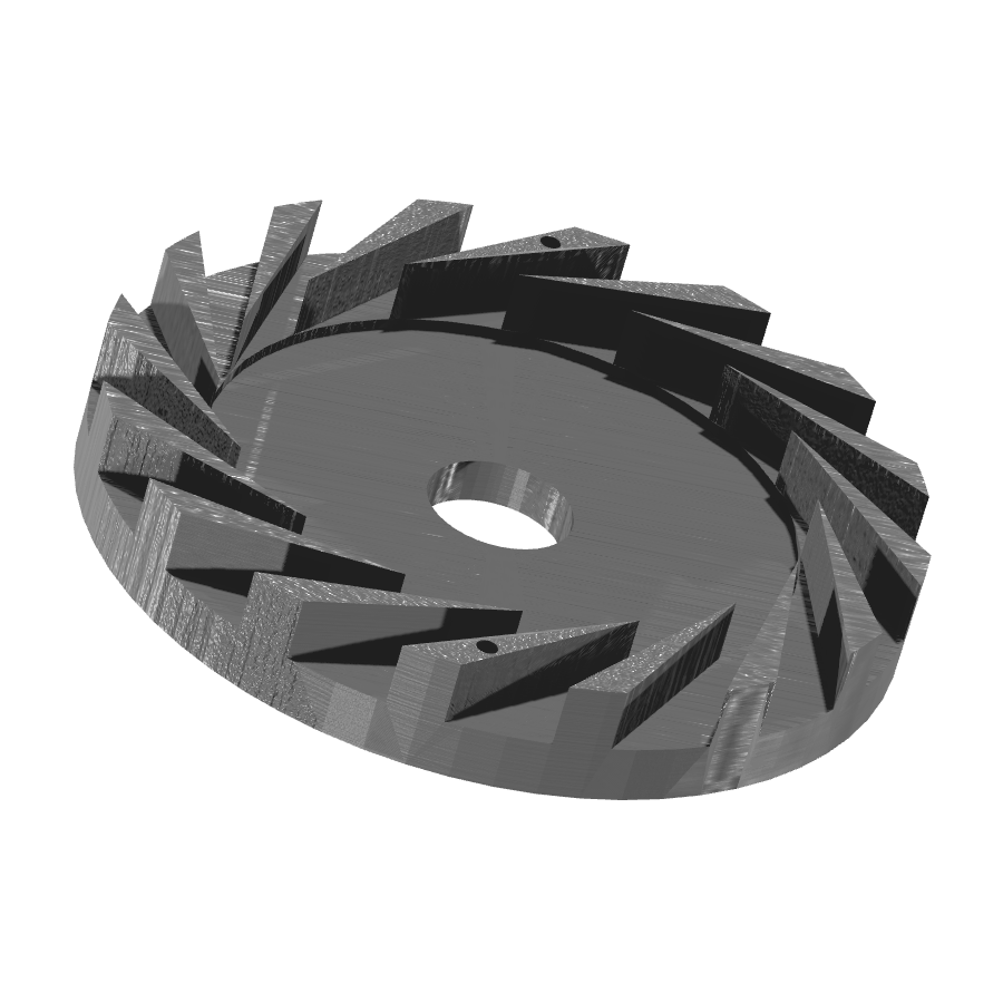 bild nr 5 på produkten: Kompressorhjul för projektbygg, dekoration eller utbildning - Diffuser 2, en praktisk och dekorativ lösning för olika tillämpningar - Namn: Attino