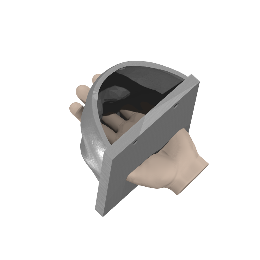 bild nr 4 på produkten: Väggkruka med ansiktsdesign med hål för skruvmontering, inspirerad av en kropp som en huvudplanterare, perfekt för växter och dekoration