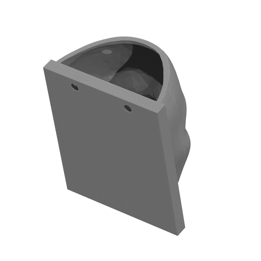 bild nr 6 på produkten: Väggkruka med ansiktsdesign med hål för skruvmontering, inspirerad av en kropp som en huvudplanterare, perfekt för växter och dekoration