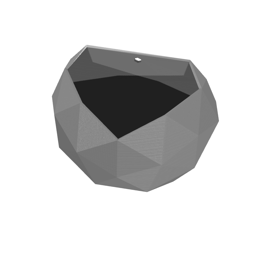 bild nr 1 på produkten: Väggkruka med låg polygon design för en modern och minimalistisk upplevelse, inspirerad av den senaste trenden inom 3D-printning