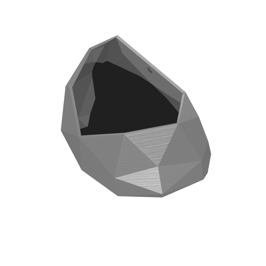 bild nr 2 på produkten: Väggkruka med låg polygon design för en modern och minimalistisk upplevelse, inspirerad av den senaste trenden inom 3D-printning