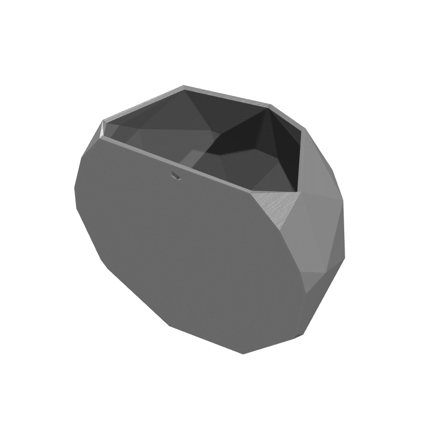 bild nr 6 på produkten: Väggkruka med låg polygon design för en modern och minimalistisk upplevelse, inspirerad av den senaste trenden inom 3D-printning