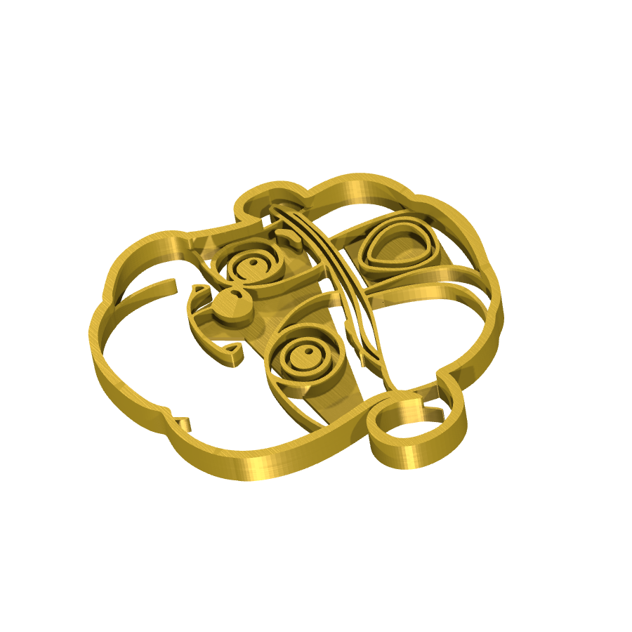 bild nr 2 på produkten: Kakform eller pepparkaksform med Rubble-motiv, perfekt för bakning och dekoration inspirerad av PAW Patrol