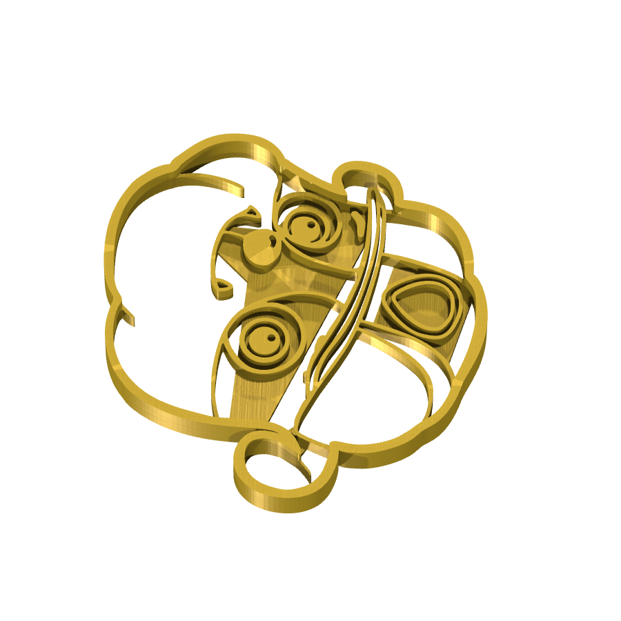 bild nr 3 på produkten: Kakform eller pepparkaksform med Rubble-motiv, perfekt för bakning och dekoration inspirerad av PAW Patrol