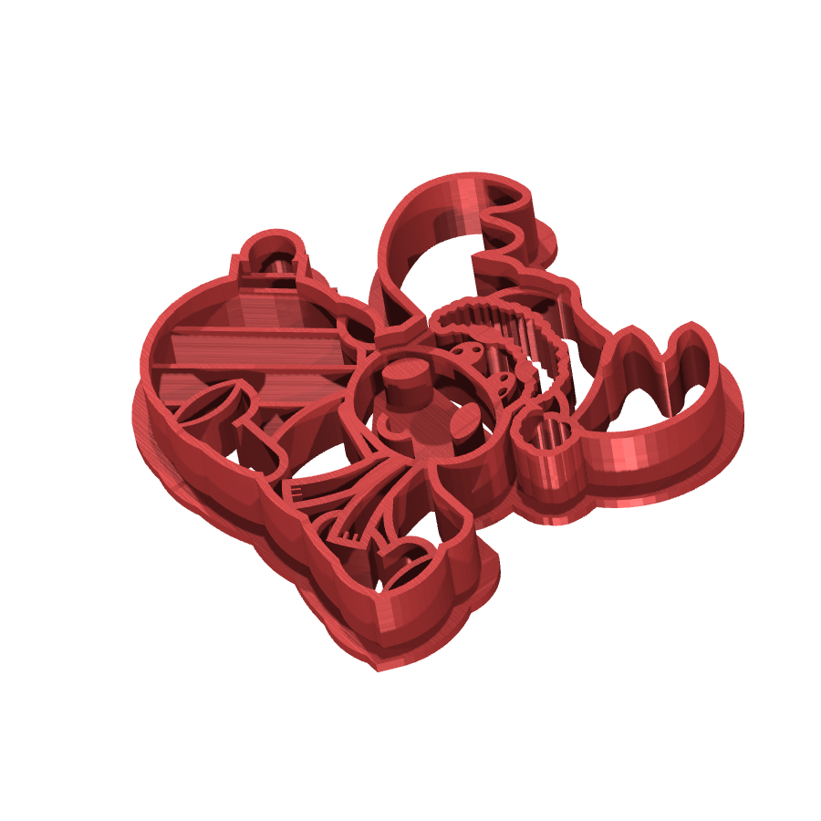 bild nr 2 på produkten: Kakform med renmotiv, inspirerad av julens magi, perfekt för bakning av pepparkakor och julgodis